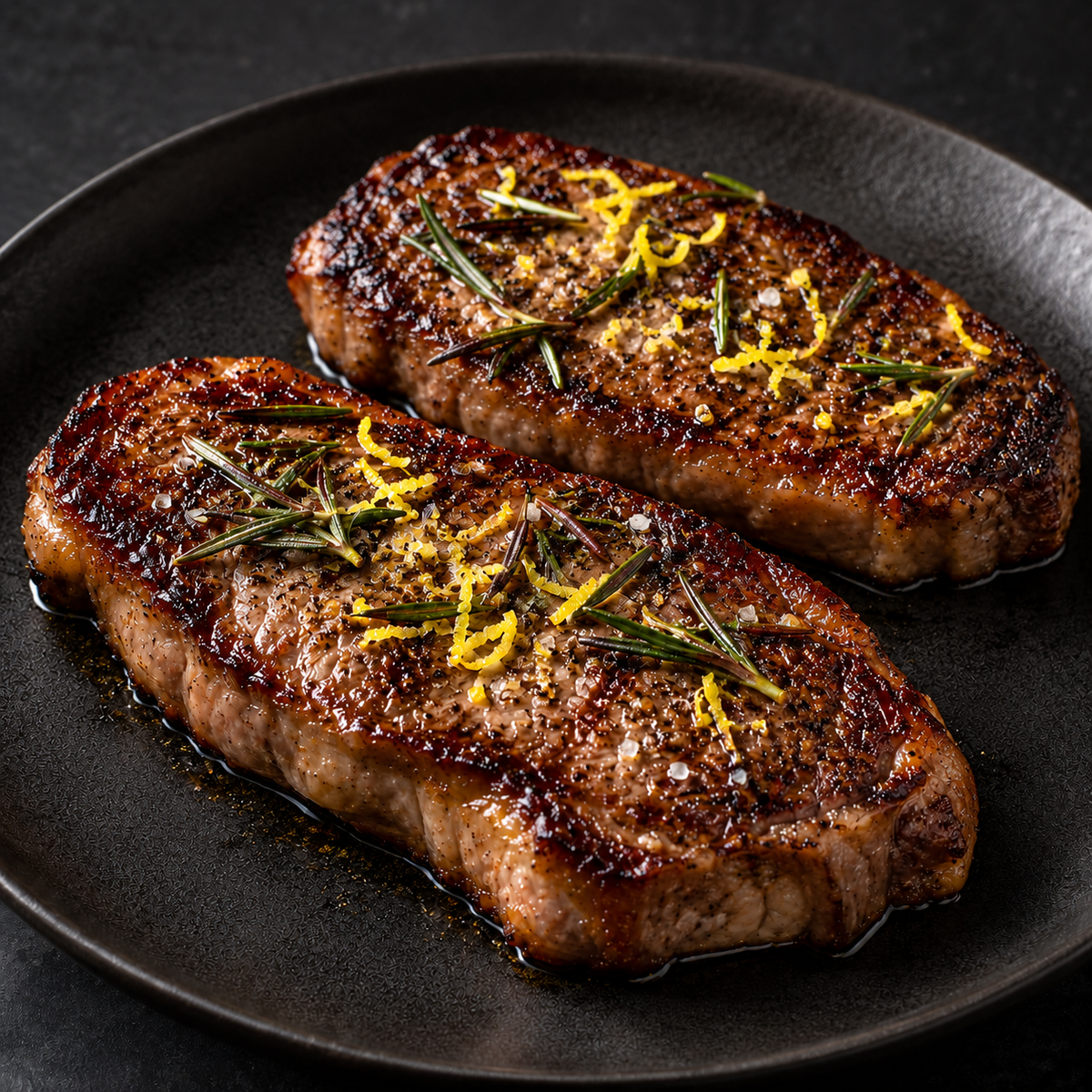 Falsches Filet vom Weiderind mit Kräutern und Zitronenabrieb – Rezeptbild