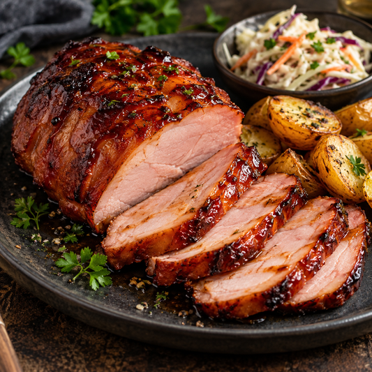 BBQ-Kassler aus dem Airfryer – saftig glasiert