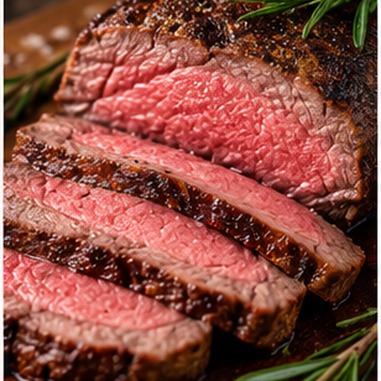 Falsches Filet aus dem Backofen – rosa aufgeschnitten
