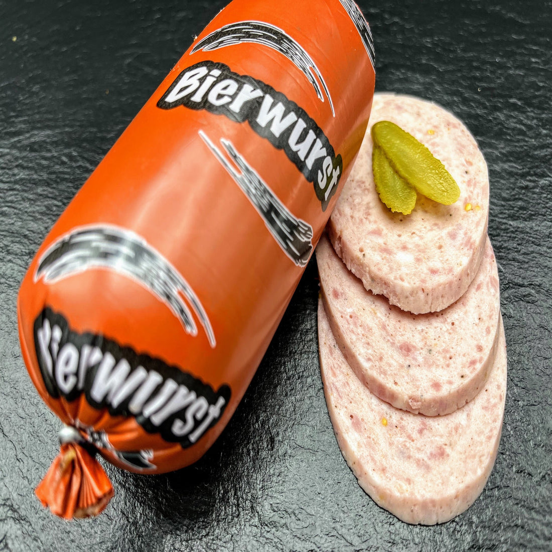 Grobe Bierwurst: Bauernbrot & Senf – Brotzeit
