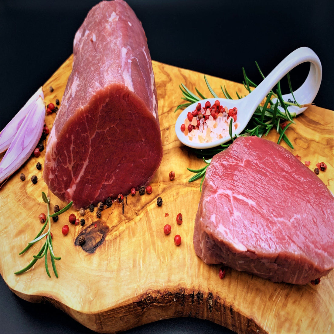 Hof-Rind Rinderfilet: Rauchige BBQ-Glasur mit Grillgemüse – Dein-Landmetzger.de