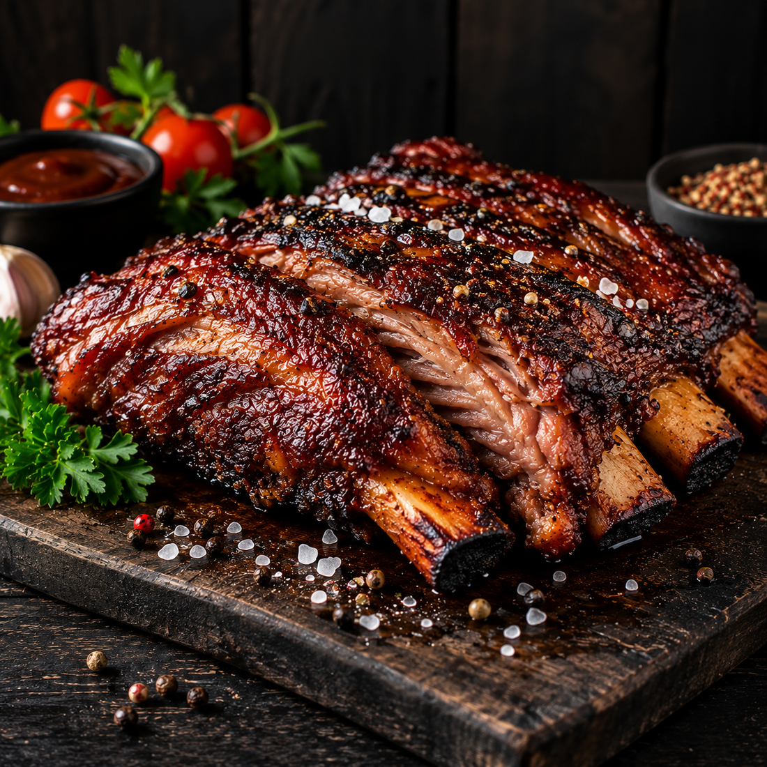 Saftige Ribs mit BBQ-Glasur
