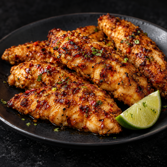 Chili-Limetten-Döner-Hähnchen im Airfryer – fertig zubereitet