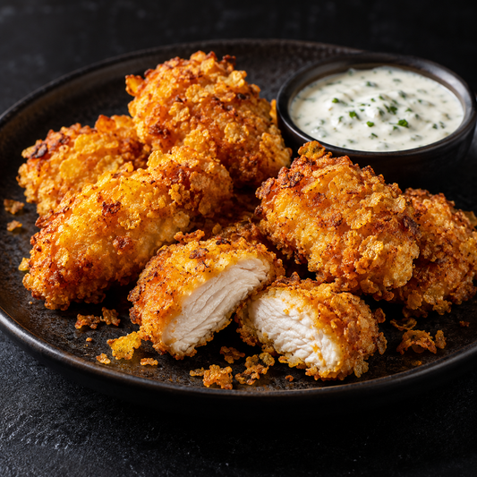 Cornflakes-Nuggets im Airfryer – fertig zubereitet