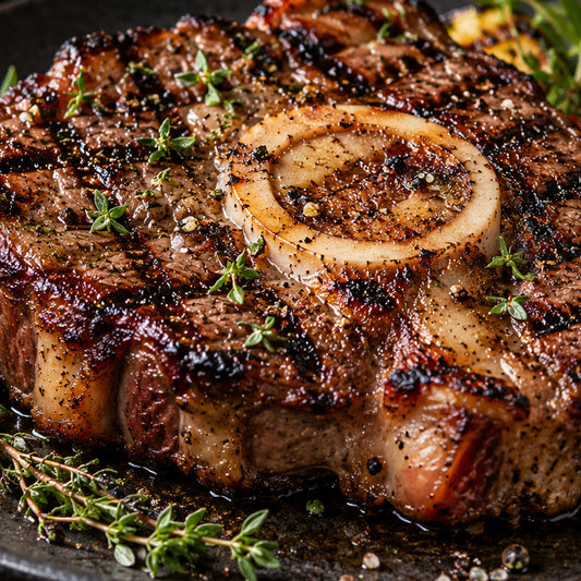 Hof-Rind Beinscheibe vom Grill – Rezeptbild