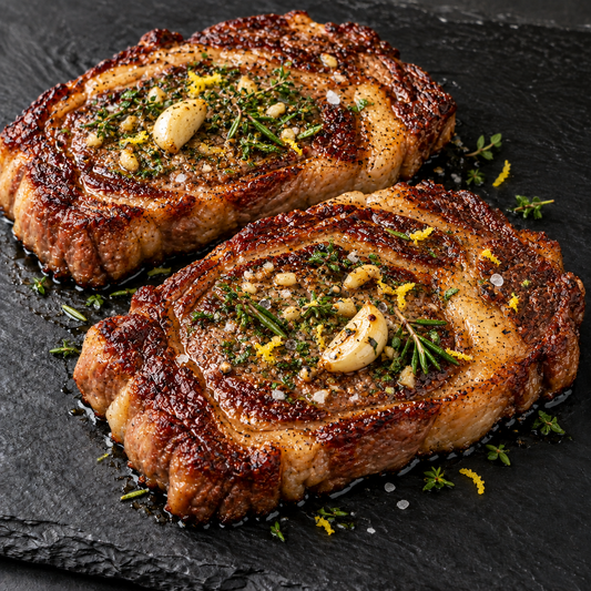 Hof-Rind Entrecôte Paprika-Kräuter aus dem Airfryer – fertig zubereitet