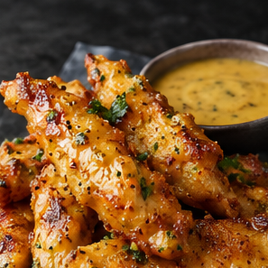 Honig-Senf-Chicken Tenders im Airfryer – fertig zubereitet