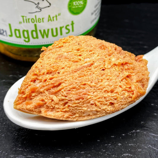 Jagdwurst Tiroler Art: schnelle Brotzeit aus dem Glas