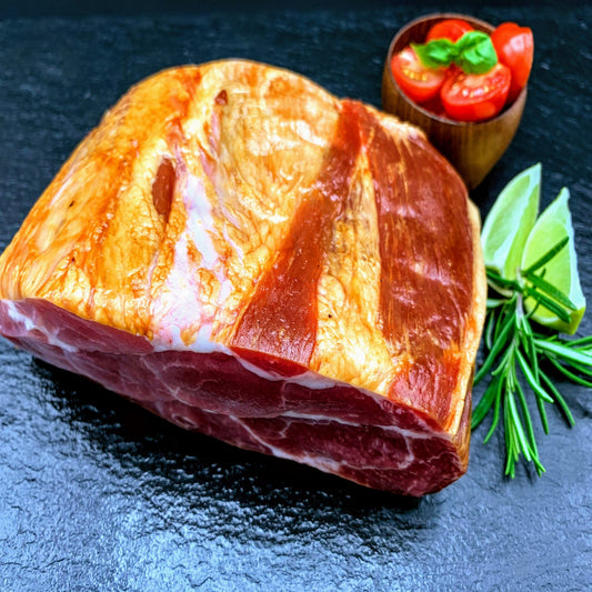 Kasslernacken mit Zwiebeln aus dem Backofen