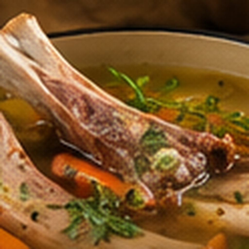 Fleischknochen v. Schwein / Pork Neck Bones: Mit Wurzelgemüse – Kochen – Rezeptbild