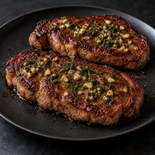 Chimichurri-Picanha mit Kräutern, Knoblauch und Chili – fertig zubereitet