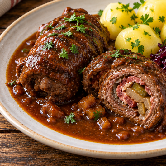 Rinderroulade mit BBQ-Glasur – Low & Slow
