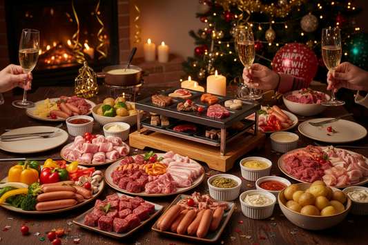 Silvester mit Raclette und Fondue - Das perfekte Fleisch für den Jahreswechsel