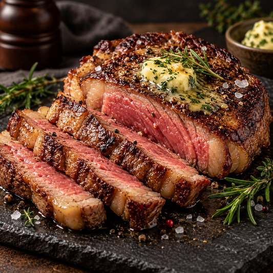 Steak richtig zubereiten – medium rare mit Kräuterbutter