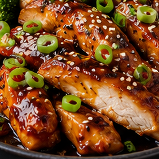 Teriyaki-Ingwer-Hähnchenschnitzel im Airfryer
