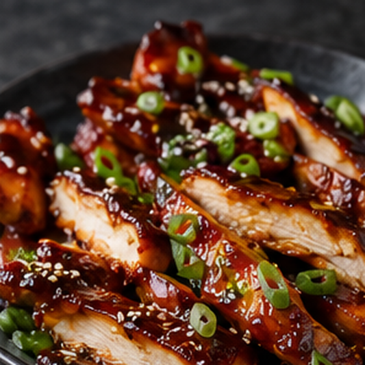 Teriyaki-Ingwer-Hähnchenstreifen im Airfryer – fertig zubereitet