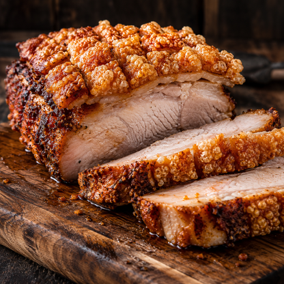 BBQ-Krustenbraten aus dem Airfryer mit knuspriger Schwarte – Rezeptbild