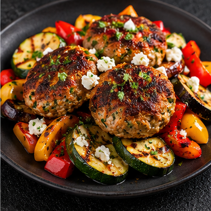 Mediterrane Frikadellen im Airfryer – Rezeptbild