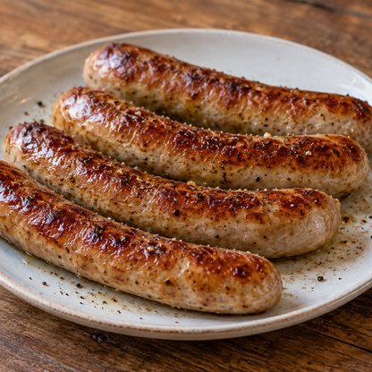 Willi Wurst klassisch aus der Pfanne, goldbraun gebraten