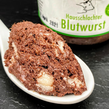 Hausschlachter Blutwurst im Glas – handwerklich hergestellte Spezialität