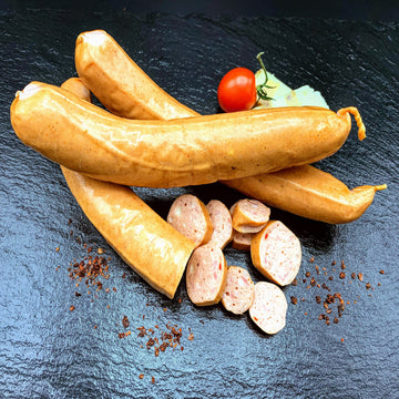 Käsebrutzler - Krakauer mit Käse – Produkt von Dein-Landmetzger.de