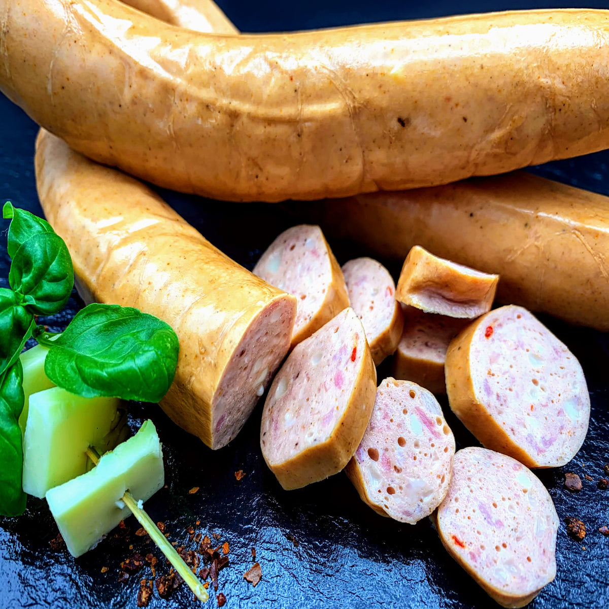 Käsebrutzler - Krakauer mit Käse – Produkt von Dein-Landmetzger.de